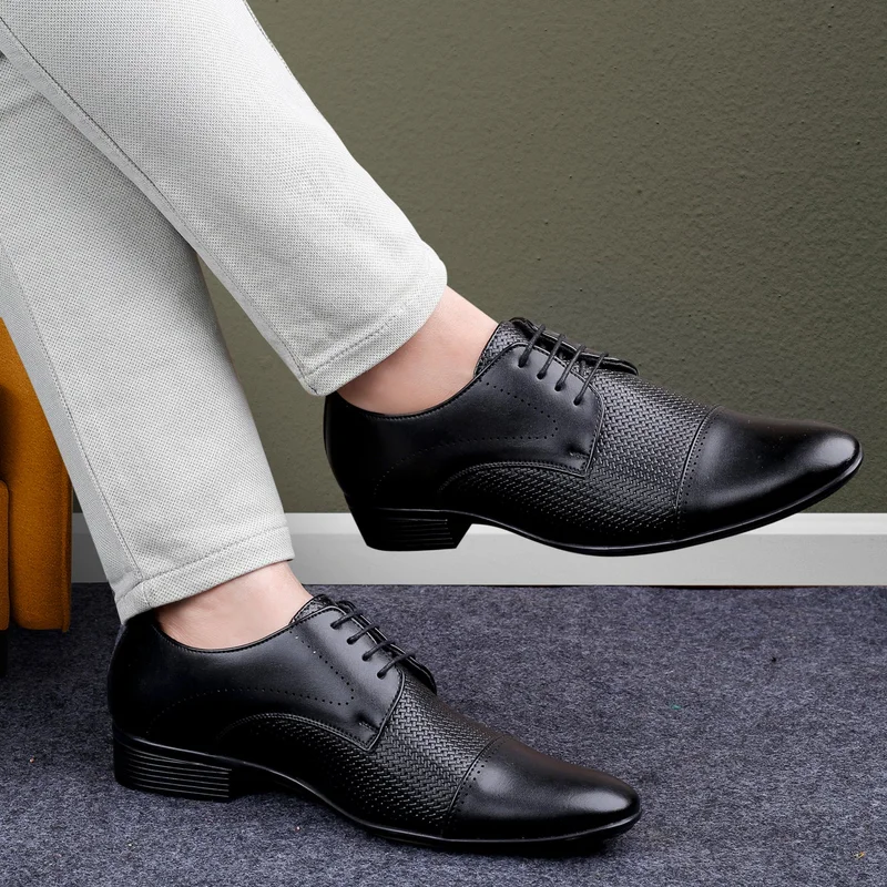 Bacca Bucci Black HOMER Formal Shoes with Superior Comfort for Men | Best Price UAE